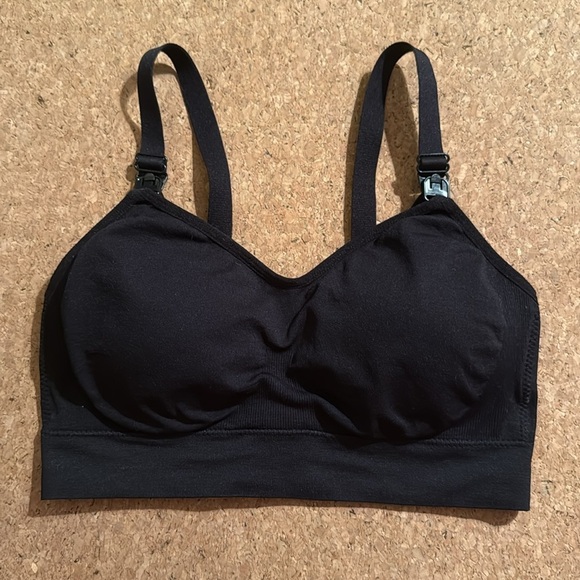 Isabel Maternity Seamless Black Nursing + Pumping Bra size small - Picture 6 of 8